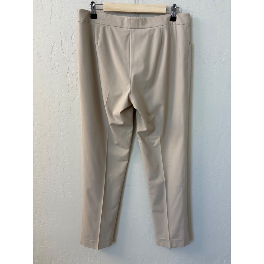 Lafayette 148 Irving Dress Pants Straight Leg Career Casual Trousers Beige Sz 6 - Picture 7 of 10